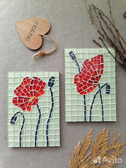 Настенное панно из мозаики