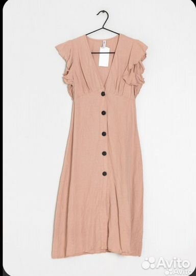 Летнее платье zara лен