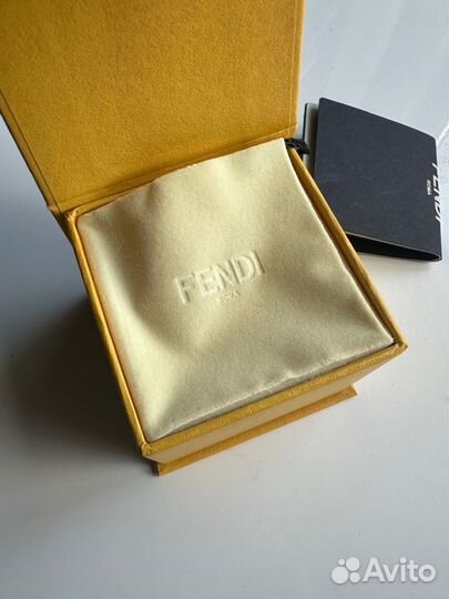 Золотые Серьги Fendi оригинал