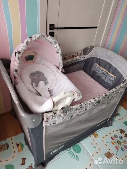 Кровать манеж с люлькой