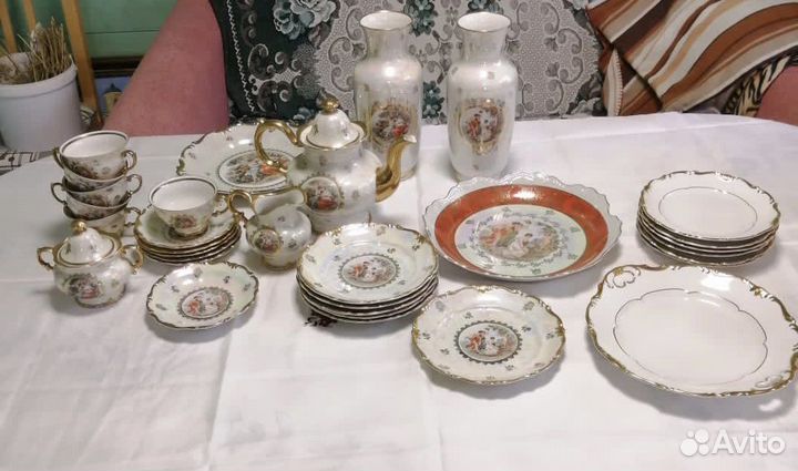 Сервиз гдр Мадонна + вазы