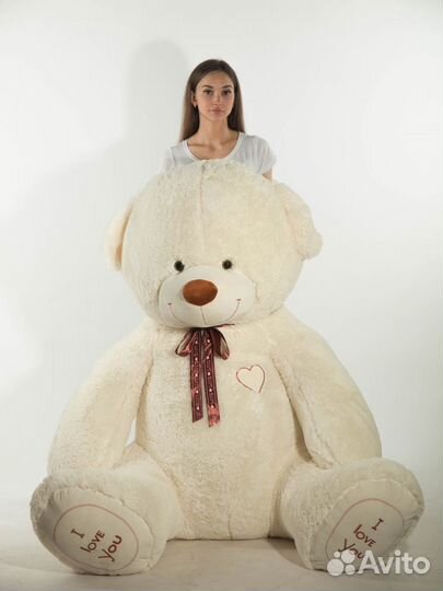 Огромный плюшевый медведь 2,2 метра