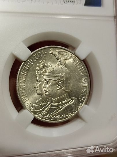 2 Марки 1901года Германия Пруссия слаб HPP ms62