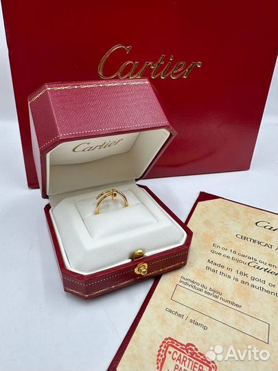 Золотое кольцо Cartier