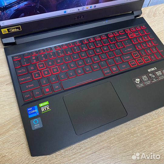 Игровой ноутбук Core i7 11800H, 16Gb, RTX3050Ti