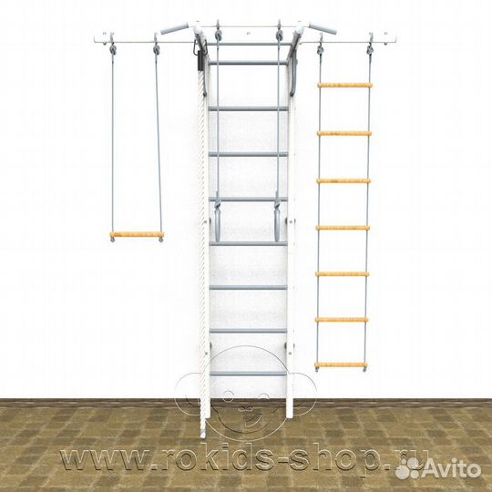 Дск с допол.перекладиной, цвет бело-серый