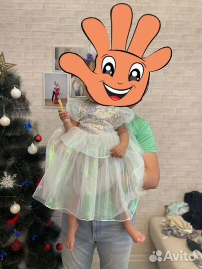 Нарядное платье 90 размер