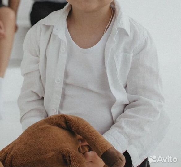 Рубашка белая 86 92