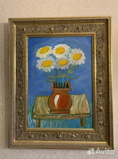 Картина, картон, масло. Анатолий Никонов