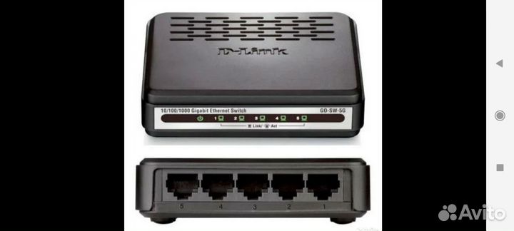 Коммутатор 5 портов d-link