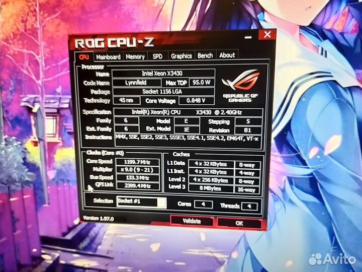 Материнская плата Asus P7H55-M LE + Xeon lga1156