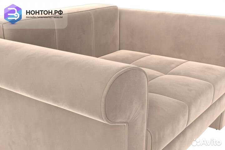 Кресло выкатное Берли велюр бежевый