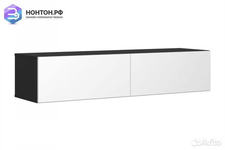 Тв-тумба somero черный / белый