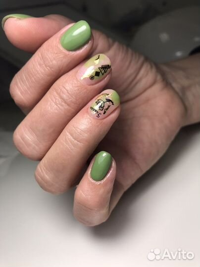 Маникюр, гель лак, укрепление, наращивание