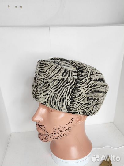 Ушанка из каракуля свакара каракуль