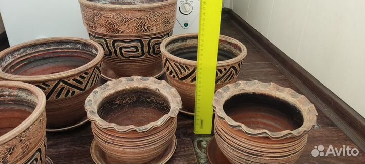 Горшки меандр весна беж