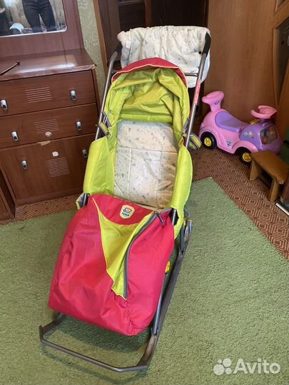 Коляска санки