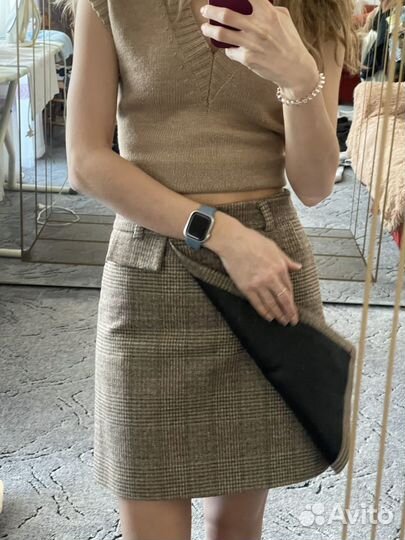 Юбка короткая из твидовой ткани old money