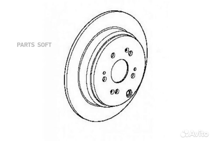 Nibk RN1425 Диск тормозной RN1425