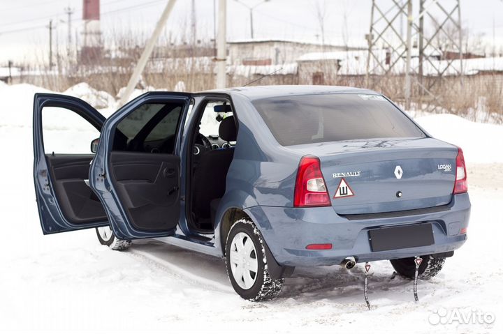 Накладки на пороги Renault Logan 1 (04-14) RA