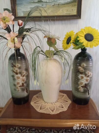 Вазы напольные керамические 1шт в наличии