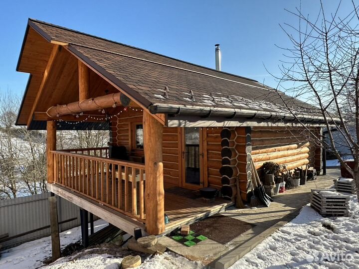 Готовый сруб 6х6 + терраса 2,5 м