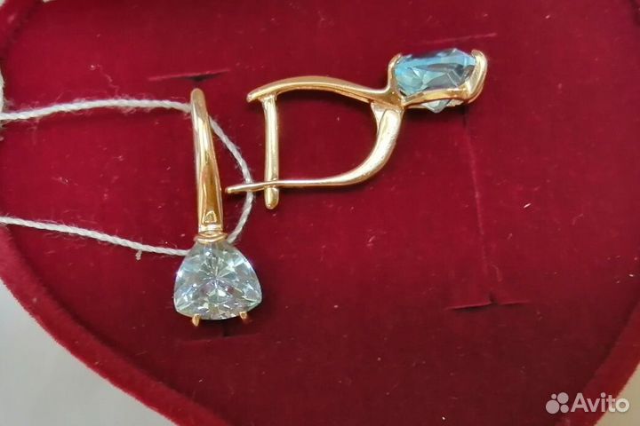 Серьги золото 585 пробы