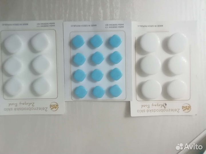 Пуговицы Чехия винтаж новые(чешское стекло)