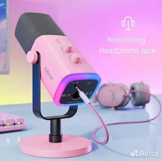 Fifine Микрофон игровой (для стриминга) динамическ