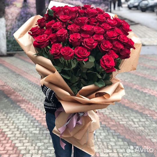 Роза 60,70,80 см, высокая