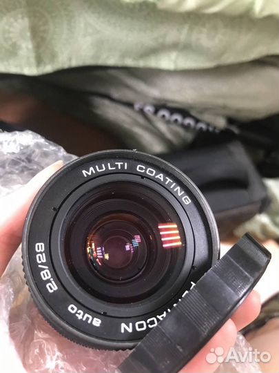 Объектив pentacon auto 29mm 2.8 m42-canon EF