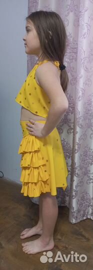 Бальное платье для выступления, платье желтое