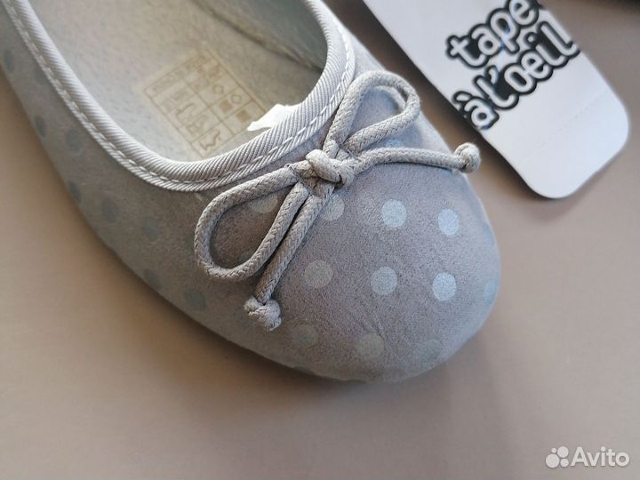 Балетки тканевые, р.34, новые