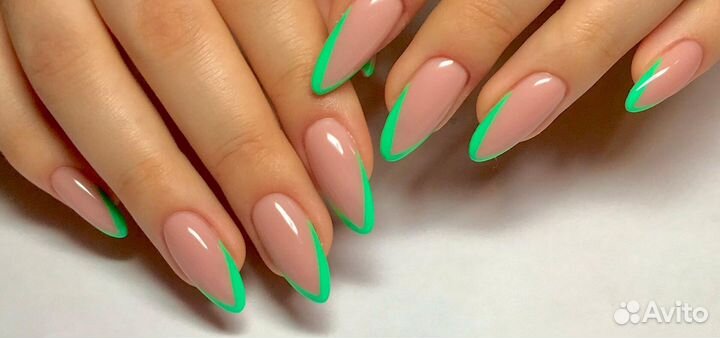 Маникюр гель лак наращивание ногтей педикюр