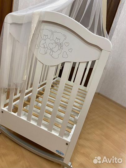 Детская кроватка Baby Italia Gioco Lux cо стразами