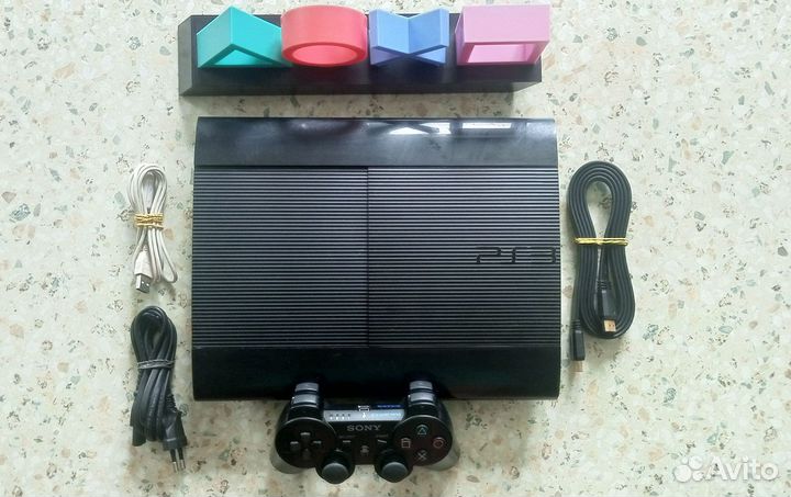 PS3 Super Slim 500 Гб Прошитая 55 игр