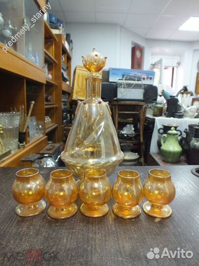 Вазы, графины, самовар выдувное стекло винтаж СССР