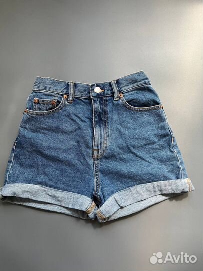 Шорты джинсовые новые pull&bear с высокой талией