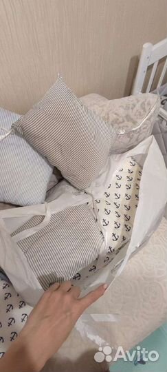 Бортики в детскую кроватку бу