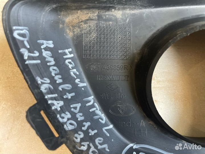 Накладка птф левая Renault Duster С 2010 По 2021