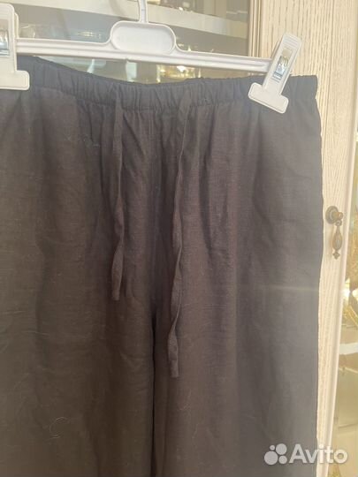 Брюки лен прямые