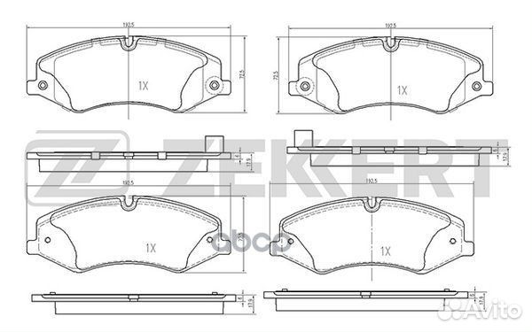 Колодки тормозные BS2531 Zekkert