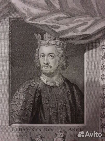 Антикварная англ. гравюра нач. 18 века G vertue