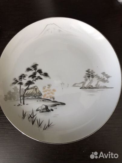 Тарелки фарфор Япония 60-е годы 20 века 6 шт