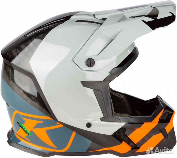 Klim F5 Koroyd Ascent Carbon Striking Petrol(под з