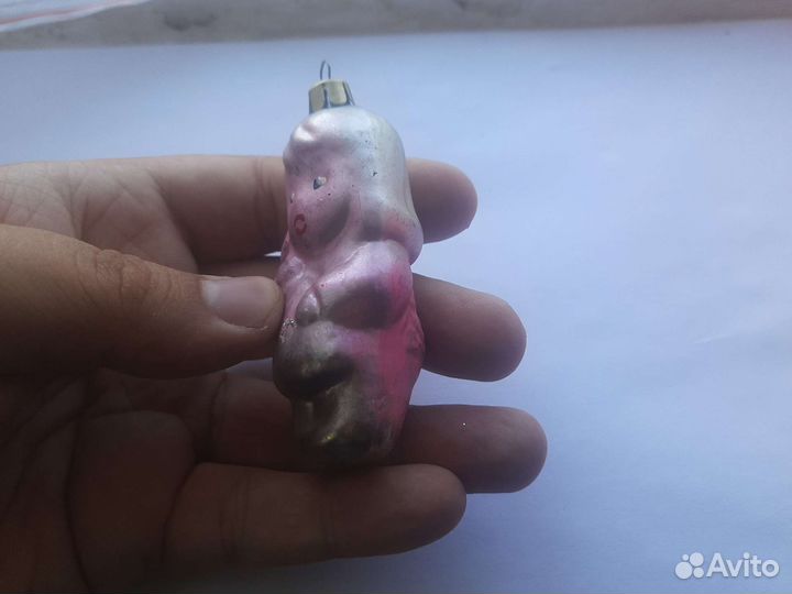 Игрушка СССР елочная девочка ребенок редкость