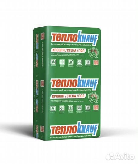 Утеплитель кнауф для кровли и стен 50 мм и 100 мм