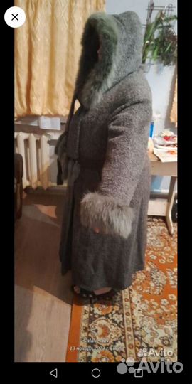 Пальто женское осень и зима, рост 170,размер 54 56