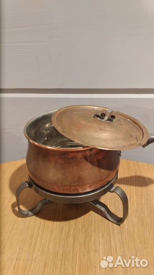 Винтажный медный мармит