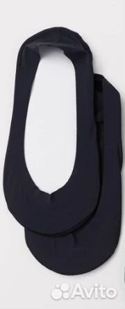 H&M Носки-следки 35-37 черные 1пара